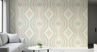 Falmet Ogee-damask – klassisk grandmillennial-tapet