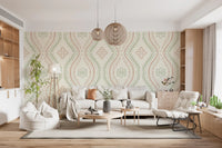 Falmet Ogee-damask – klassisk grandmillennial-tapet