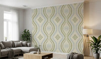 Faded Ogee Damask - Timiless French Country Wallpaper⁠