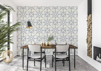 Minimalistisk tapet med symmetrisk stjernemønster