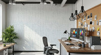 Papel de parede Serene Sage Leaf Vertical Trails