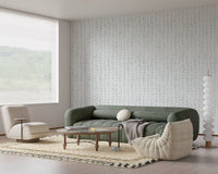 Papel de parede Serene Sage Leaf Vertical Trails