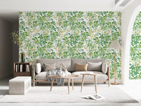 Verdant Woodland Foliage and Berries Wallpaper⁠