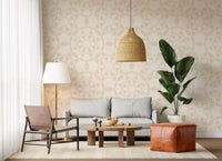 Cream Geometric Arcs Wallpaper⁠