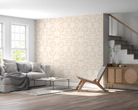 Cream Geometric Arcs Wallpaper⁠