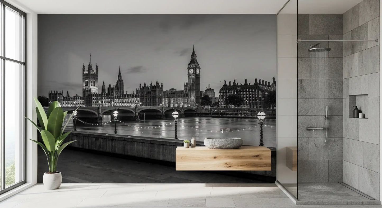 Westminster Riverside Twilight-vægmaleri