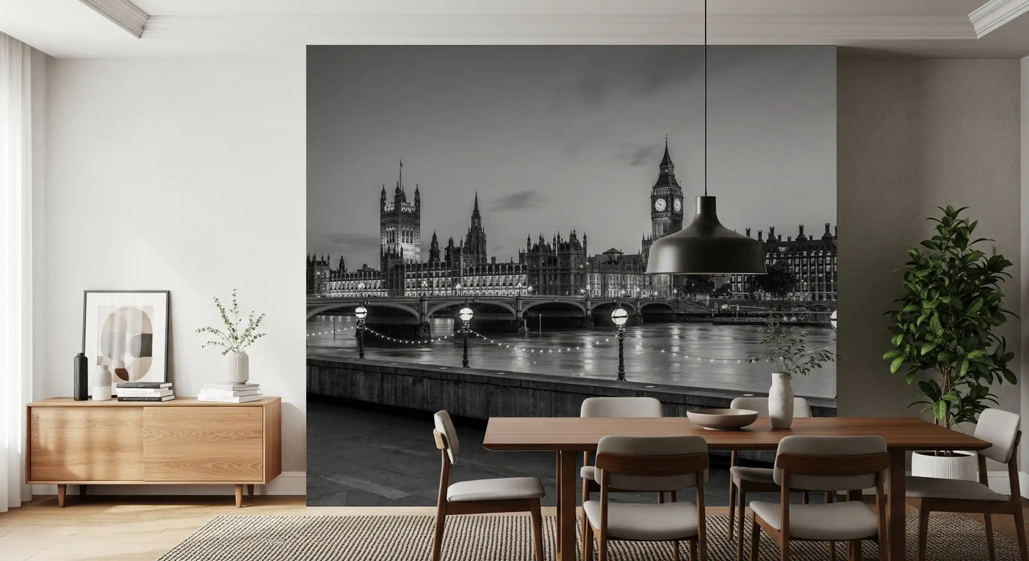 Westminster Riverside Twilight-vægmaleri