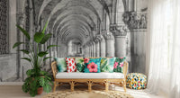 Italian Stone Corridor Perspective Wall Mural