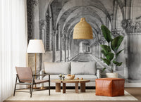Italian Stone Corridor Perspective Wall Mural