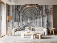Italian Stone Corridor Perspective Wall Mural