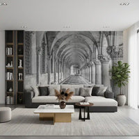 Italian Stone Corridor Perspective Wall Mural
