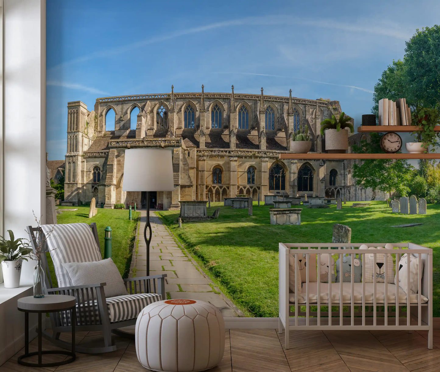 Fototapeta ścienna Stone Abbey Garden Vista