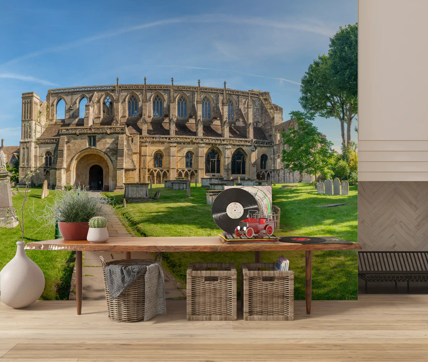 Fototapeta ścienna Stone Abbey Garden Vista
