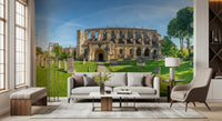 Fototapeta ścienna Stone Abbey Garden Vista