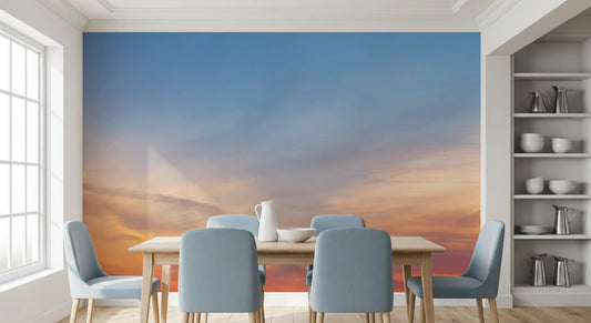 Amber Dusk Atmospheric Sky Wall Mural
