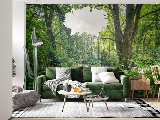 Enchanted Woodland Stream Path Wall Mural