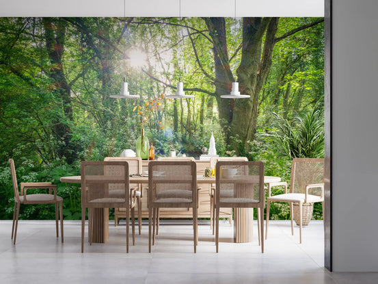 Verzauberter Wald-Bachpfad-Wandmural