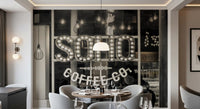 Metropolitan Coffee House Marquee Wall Mural