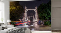 Metropolitan Bridge Light Trails-muurschildering