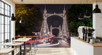 Metropolitan Bridge Light Trails-muurschildering