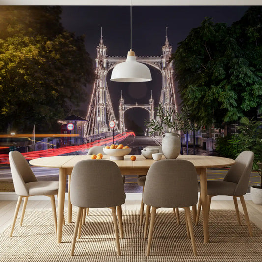 Metropolitan Bridge Light Trails Wall Mural