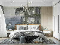 Wandbild „Rückzugsort in einer Villa am italienischen See“