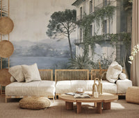 Wandbild „Rückzugsort in einer Villa am italienischen See“