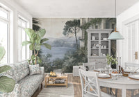Wandbild „Rückzugsort in einer Villa am italienischen See“