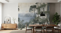 Wandbild „Rückzugsort in einer Villa am italienischen See“