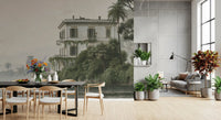Vintage-Villa am Wasser – Wandbild