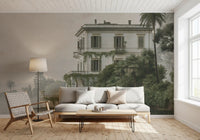 Vintage-Villa am Wasser – Wandbild