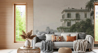 Vintage-Villa am Wasser – Wandbild
