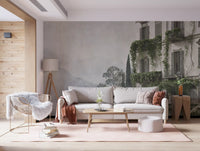 Wandbild „Vintage-Ansicht eines mediterranen Anwesens“