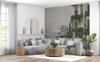 Wandbild „Vintage-Ansicht eines mediterranen Anwesens“