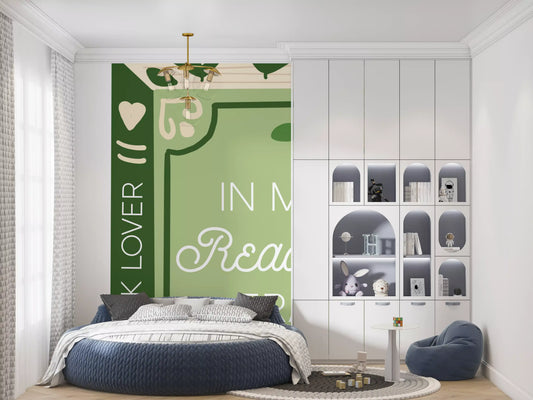 Book Lover Reading Era Wall Mural