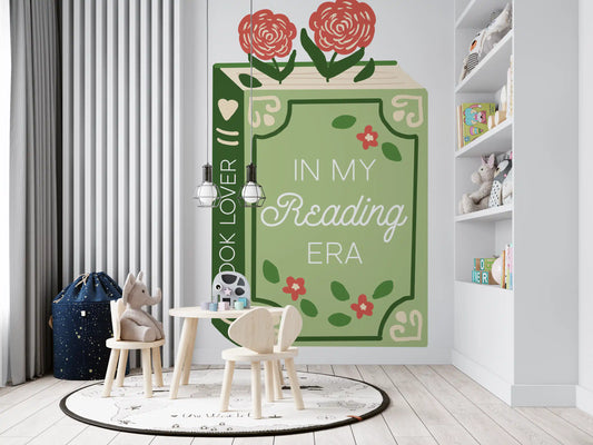 Book Lover Reading Era Wall Mural