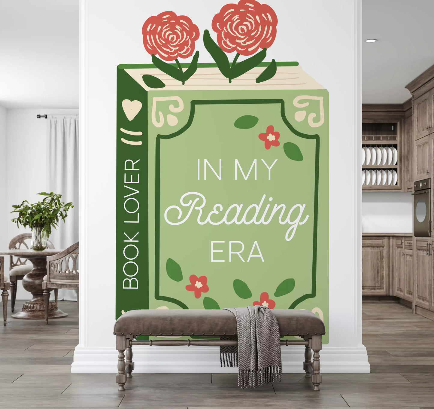 Fresque murale « Ère de lecture pour amoureux des livres »