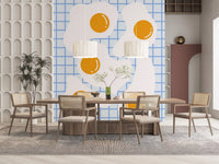 Fresque murale de petit-déjeuner avec œuf au plat