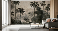 Monochromes Wandbild „Tropische Expedition“
