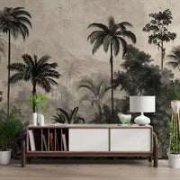 Monochromes Wandbild „Tropische Expedition“