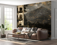 Sepiaton-Lakeside-Villa-Heritage-Wandbild