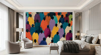 Fototapeta ścienna „Impasto Figures in Vibrant Hues”