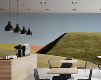 Abstraktes geometrisches Wiesen-Wandbild