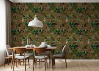 Tapete „Verzauberter Wald“ mit Waldtieren⁠