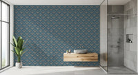 Geometrische Tapete „Midnight Lotus Bloom“