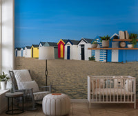 Wandgemälde „Sommerliche Rückzugsorte am Meer“