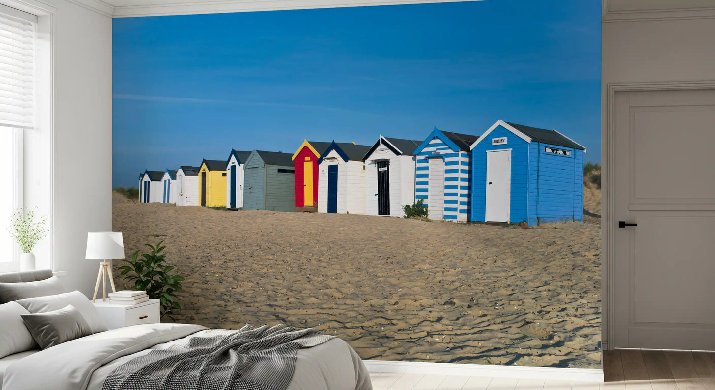 Wandgemälde „Sommerliche Rückzugsorte am Meer“
