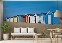 Wandgemälde „Sommerliche Rückzugsorte am Meer“