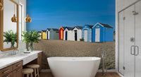 Wandgemälde „Sommerliche Rückzugsorte am Meer“