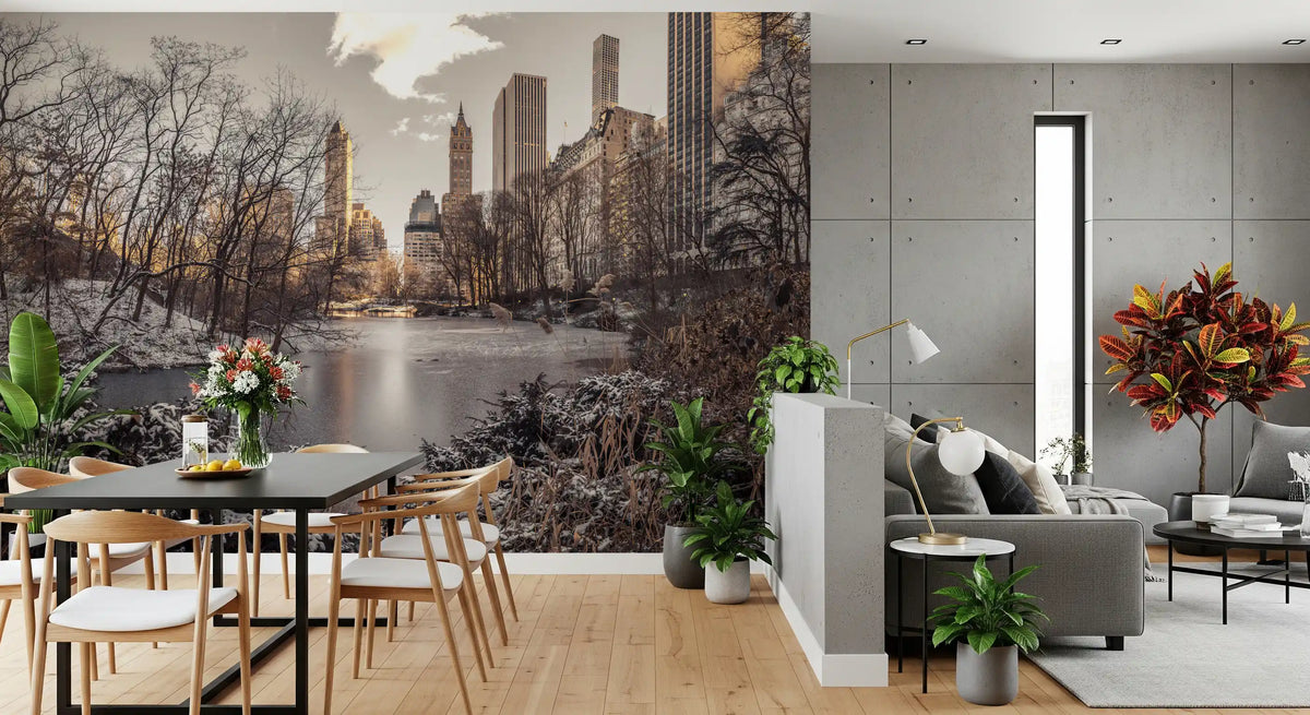 Frozen Urban Sanctuary Wall Mural